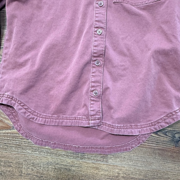 Bagatelle Dusty Rose Button-Down Structured Shirt - M - Picture 5 of 7